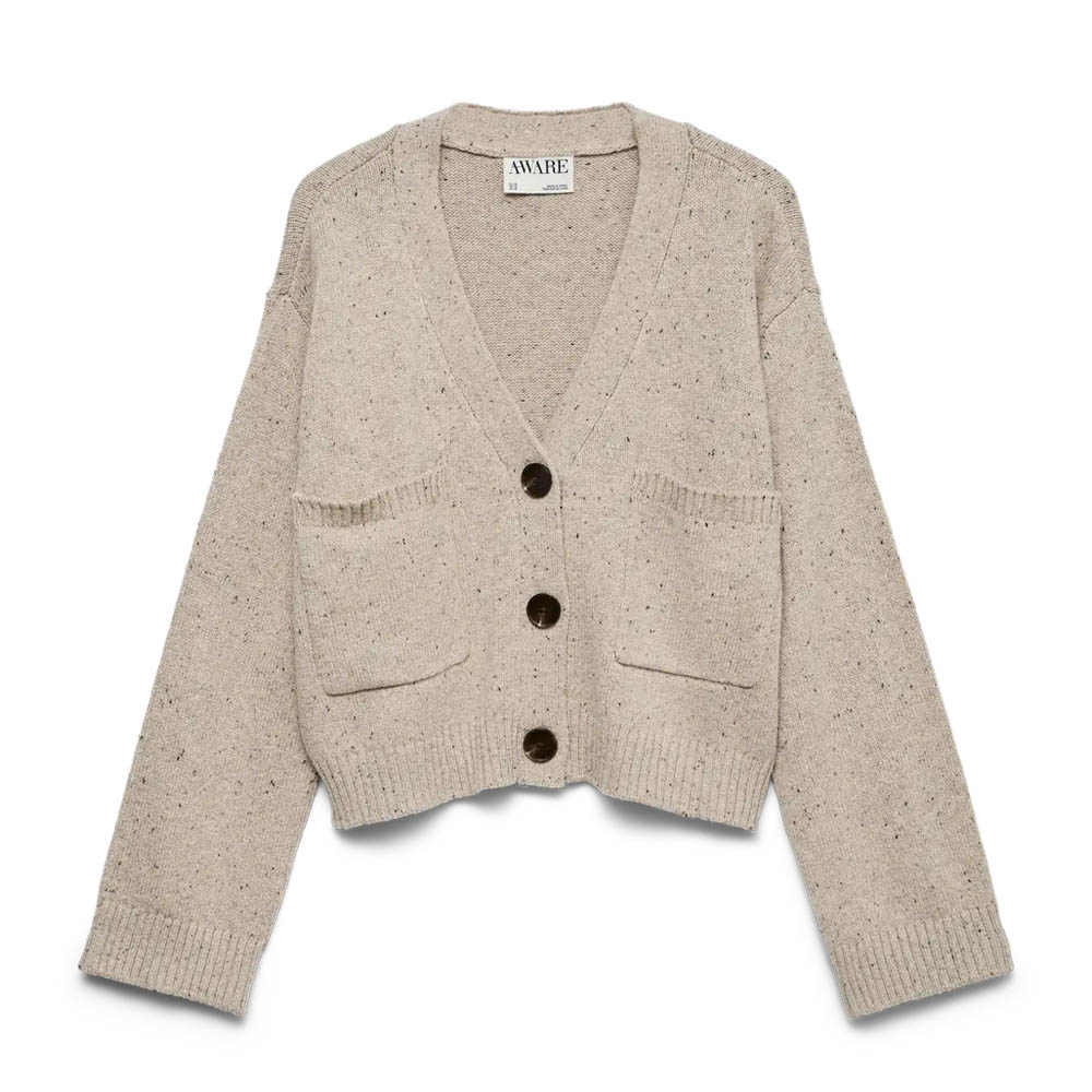 AWCHARLIE LS V-NECK KNIT CARDIGAN