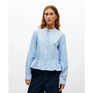 OBJADONA LS REG PLEAT SHIRT