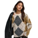 ONLNOEME LS PATTERN ONECK KNIT