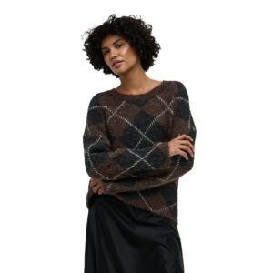 ONLNOEME LS PATTERN ONECK KNIT