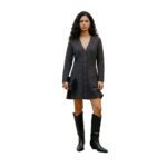 VMDOFFYJAQUARD LS BUTTON DRESS