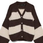 VMMAYBE LS VNECK BUTTON CARDIGAN