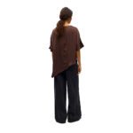 OBJCHILLI S/S ASYMMETRIC SLIT TOP