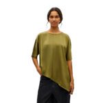 OBJCHILLI S/S ASYMMETRIC SLIT TOP