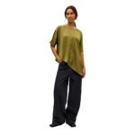OBJCHILLI S/S ASYMMETRIC SLIT TOP