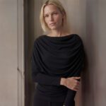 OBJDINA L/S BOATNECK CAPE TOP