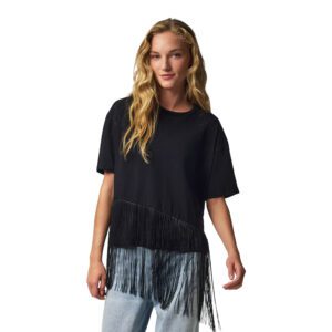 PCOLLIE SS ONECK FRILLS TSHIRT