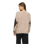 VITORA O-NECK L/S JACQUARD KNIT TOP